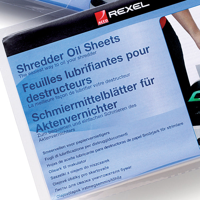 Rexel -  Oil Sheets voor Papiervernietigers (20)