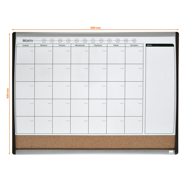 Nobo -  3-in-1 Combibord met Maandplanner