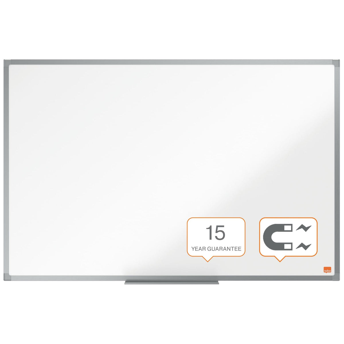 Nobo -  Basic Whiteboard (900x600) van staal met basic lijst, magnetisch