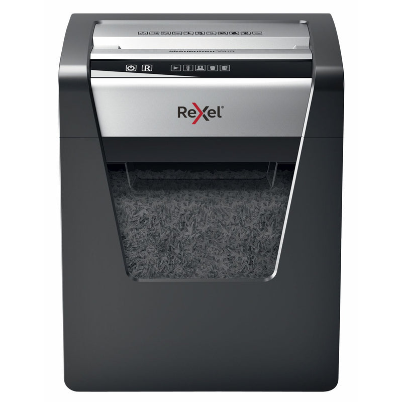 Rexel -  Momentum X415 papiervernietiger Kruisversnippering 58 dB Zwart, Grijs