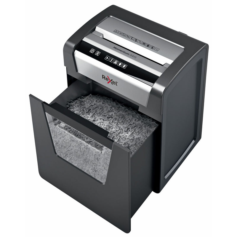 Rexel -  Momentum X415 papiervernietiger Kruisversnippering 58 dB Zwart, Grijs