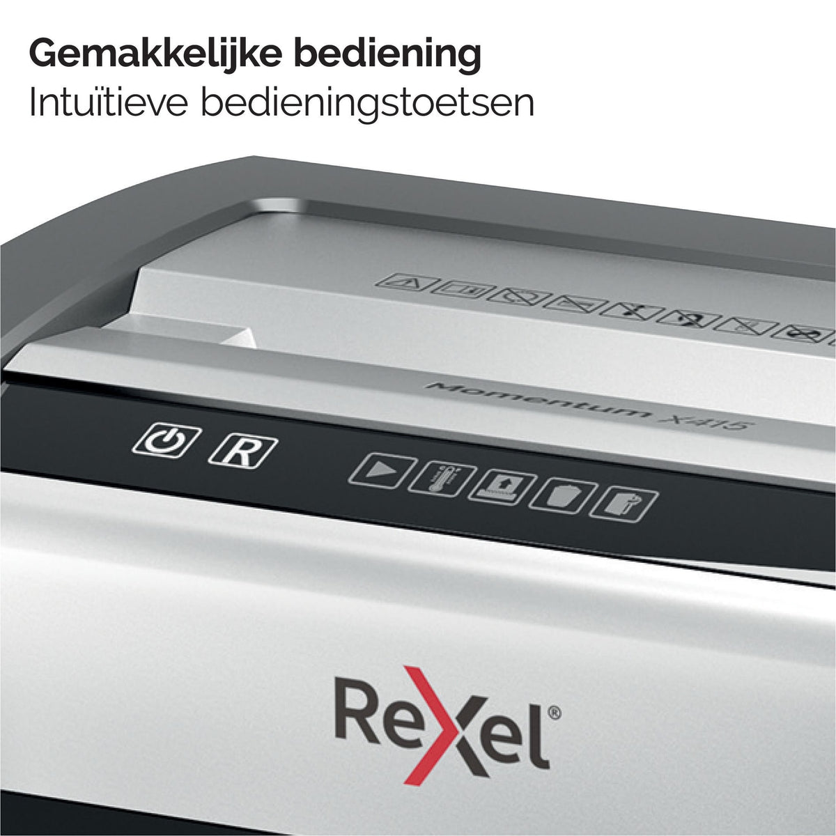 Rexel -  Momentum X415 papiervernietiger Kruisversnippering 58 dB Zwart, Grijs