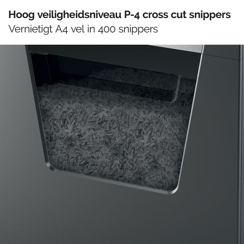 Rexel -  Momentum X415 papiervernietiger Kruisversnippering 58 dB Zwart, Grijs
