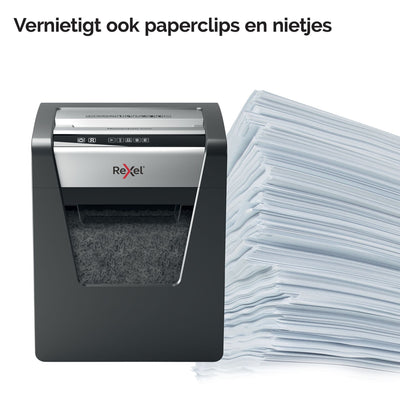 Rexel -  Momentum X415 papiervernietiger Kruisversnippering 58 dB Zwart, Grijs