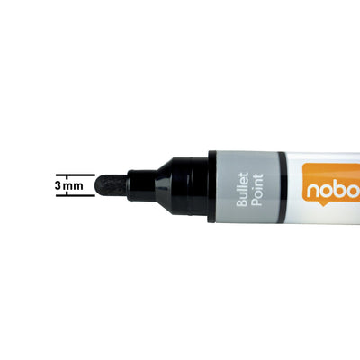 Nobo -  1915381 markeerstift 10 stuk(s) Borstelpunt Meerkleurig