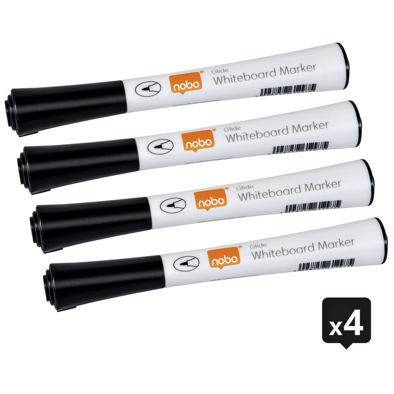 Nobo -  1915392 markeerstift 4 stuk(s) Fijne punt Zwart