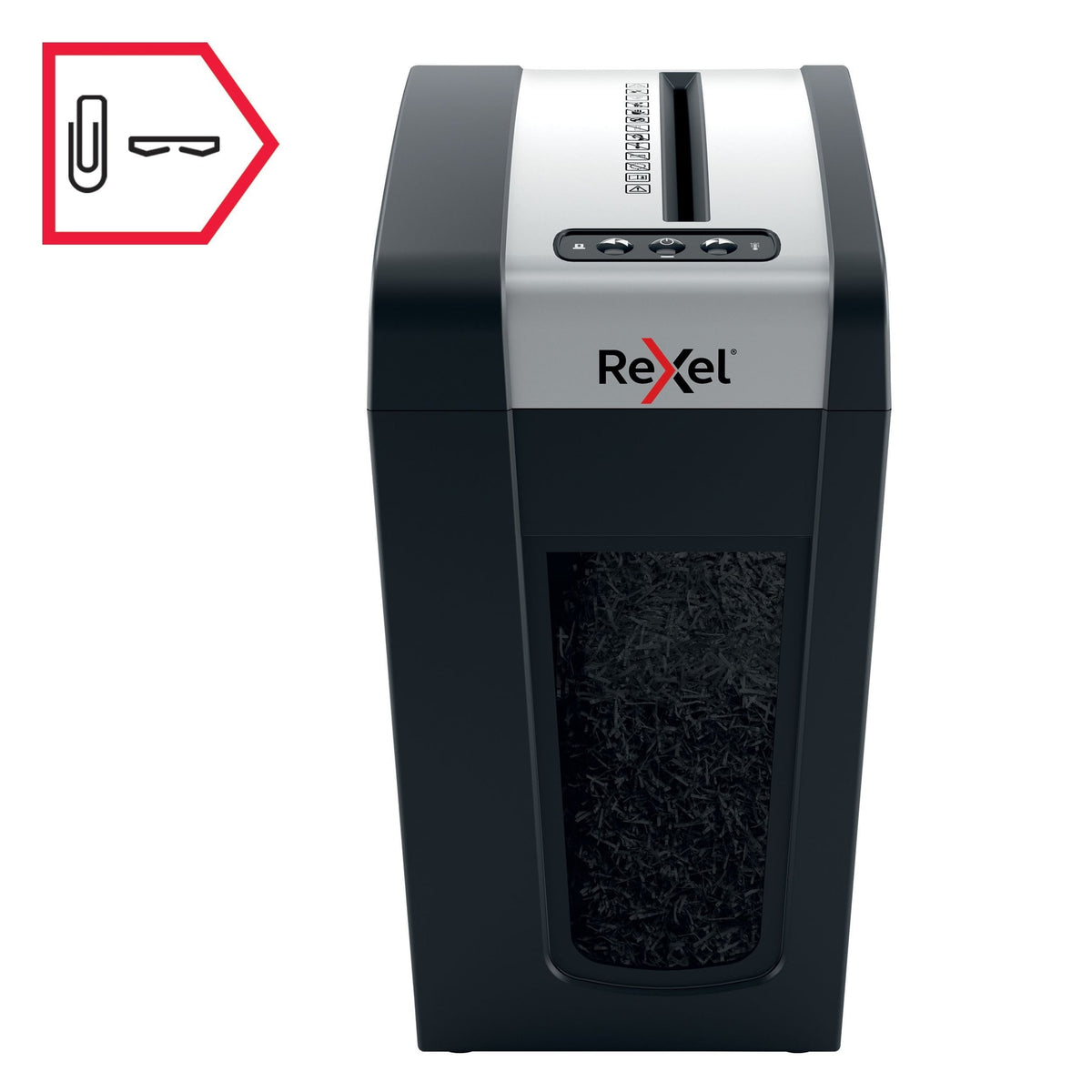 Rexel -  MC6-SL papiervernietiger Microversnippering 55 dB Zwart