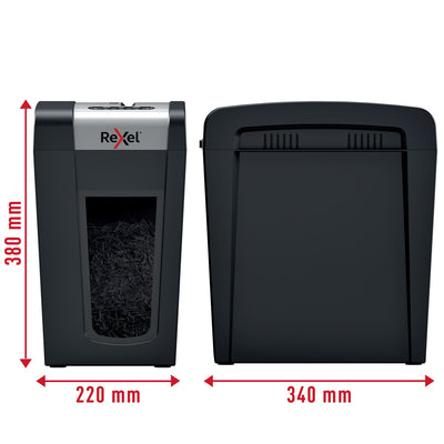 Rexel -  MC6-SL papiervernietiger Microversnippering 55 dB Zwart