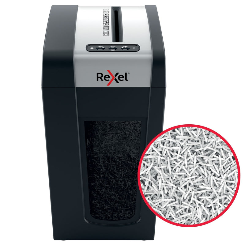 Rexel -  MC6-SL papiervernietiger Microversnippering 55 dB Zwart