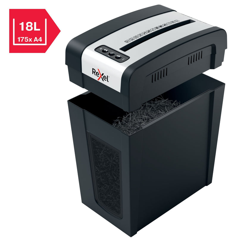 Rexel -  MC6-SL papiervernietiger Microversnippering 55 dB Zwart