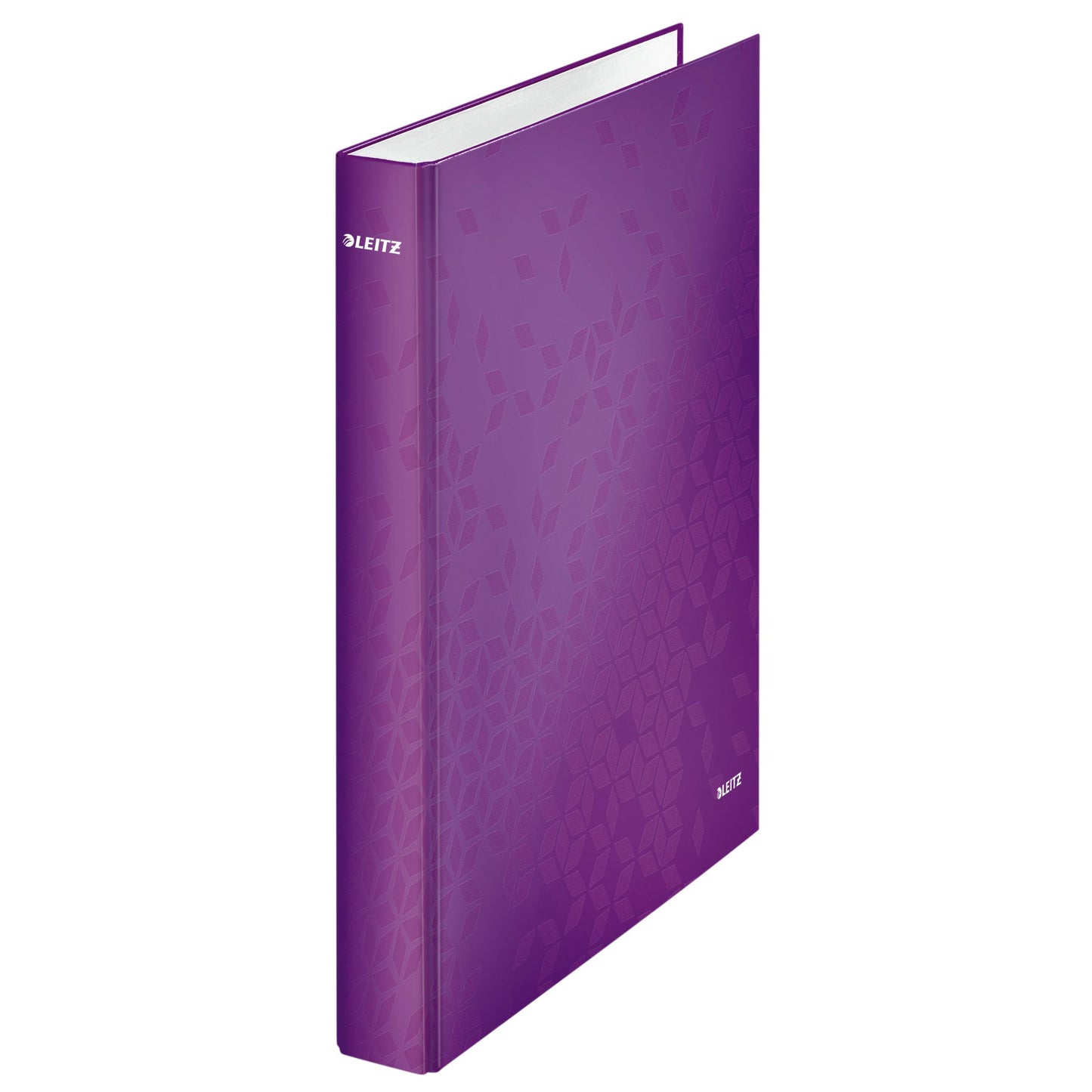 Leitz - Raccoglitore ad anelli WOW A4 maxi a 2 anelli con meccanismo a D 25 mm viola