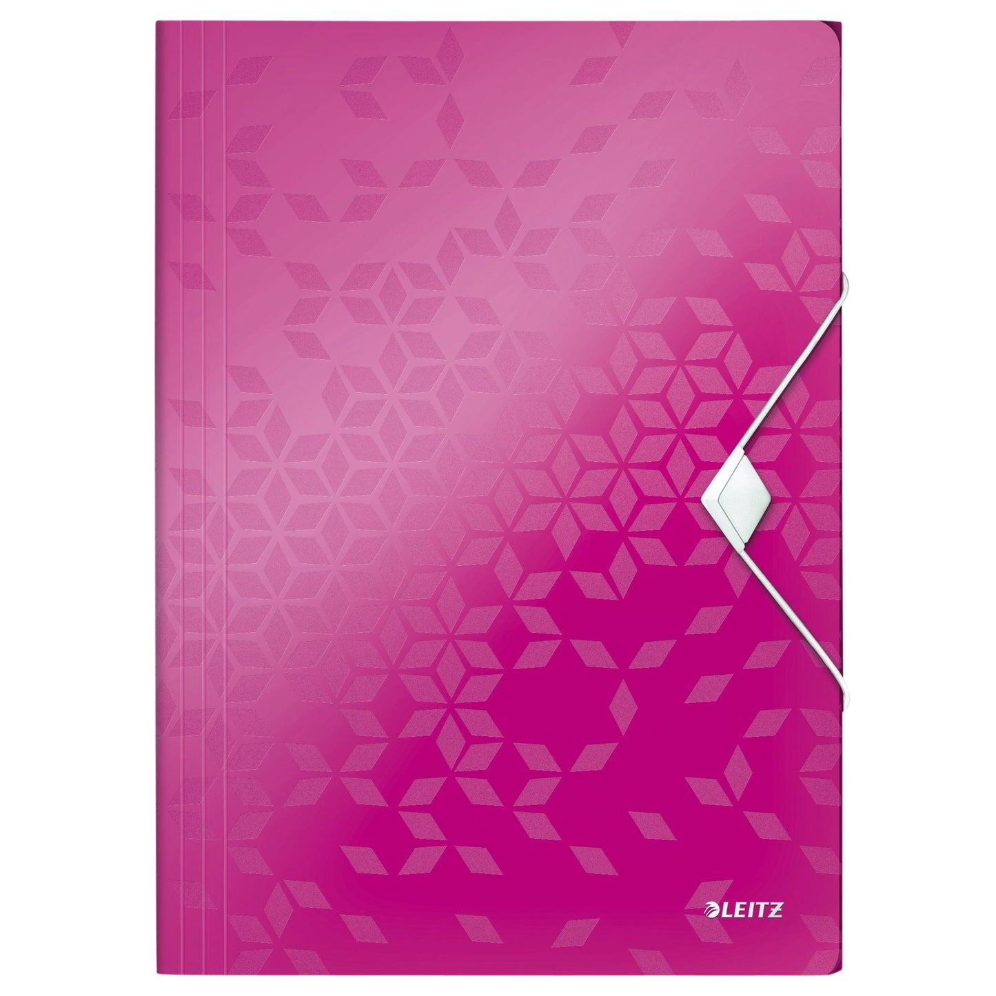 Leitz -  Elastomap WOW A4 3 kleppen PP roze | 10 stuks