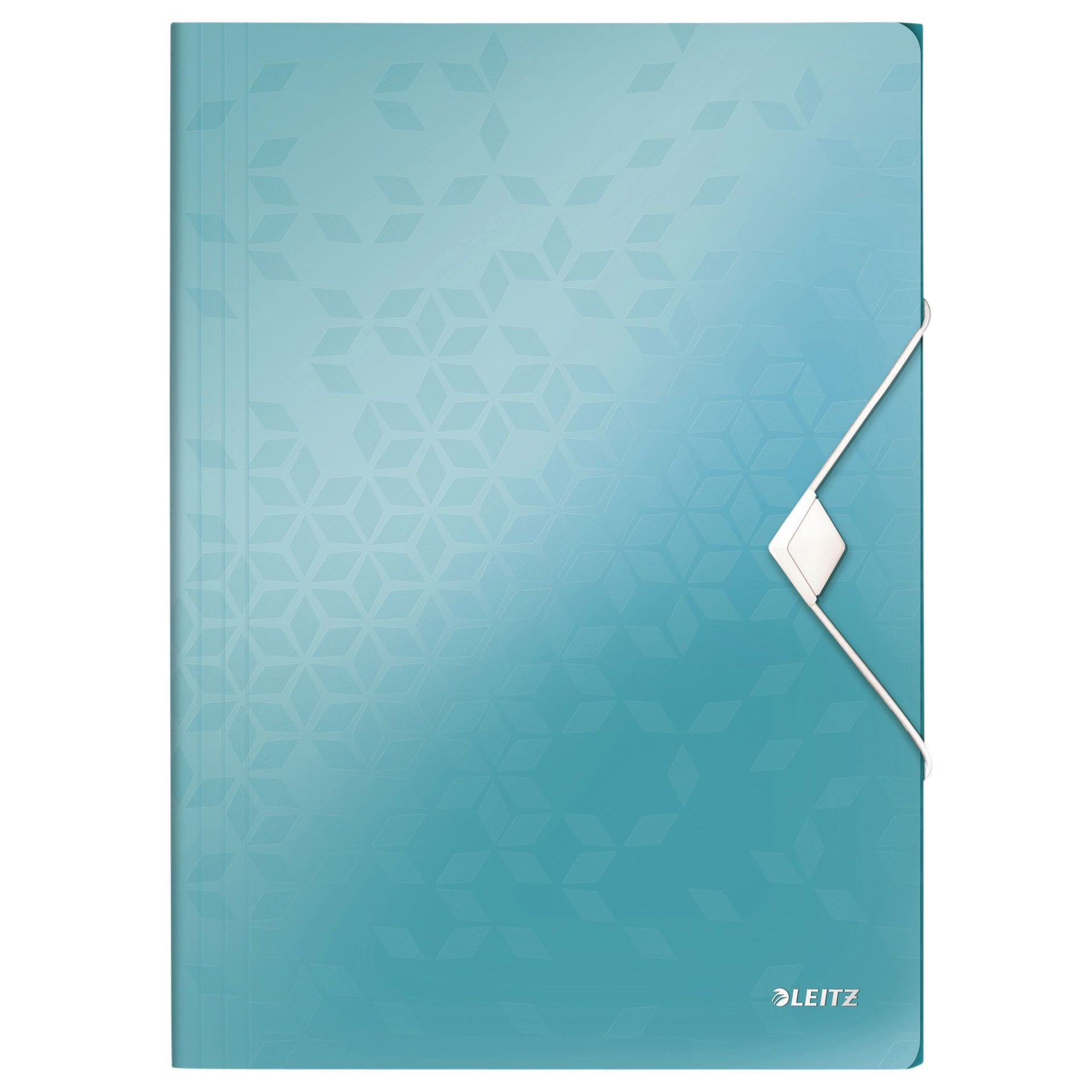 Leitz -  Elastomap  wow a4 3 klep pp ijsblauw | 10 stuks