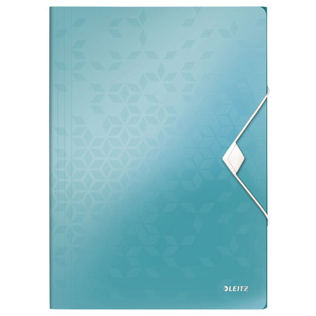 Leitz - Elasto folder WOW A4 3 flaps PP ice blue