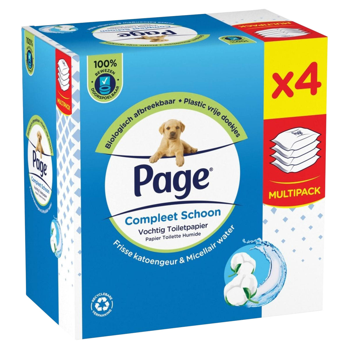 Page -  Vochtig toiletpapier  compleet schoon 38vel