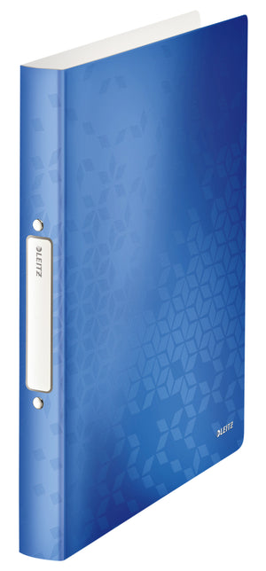 Leitz - Ring binder WOW A4 2-ring O-mechanism 25mm PP blue | 10 pieces