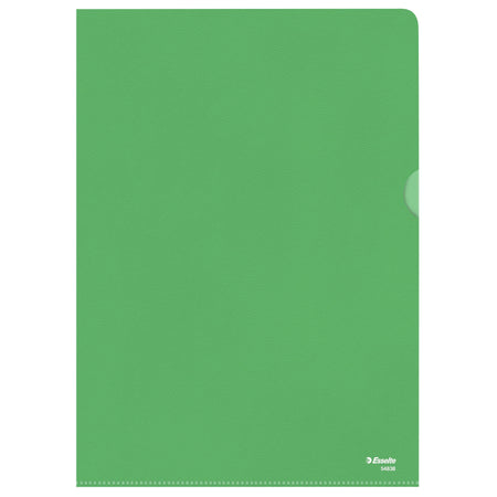 Esselte - Cartella ad inserti modello L standard A4 0,11 mm PP verde 100 pezzi