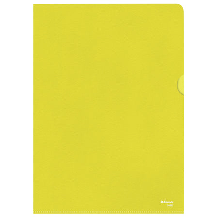 Esselte - Cartella ad inserti modello L standard A4 0,11 mm PP giallo 100 pezzi