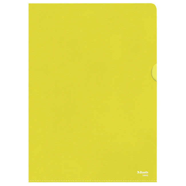 Esselte - Einsteckmappe L-Modell Standard A4 0,11mm PP gelb 100 Stück