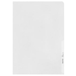 Leitz - Cartella a inserti modello L copia sicura 0,17 mm PP A4 trasparente 100 pezzi