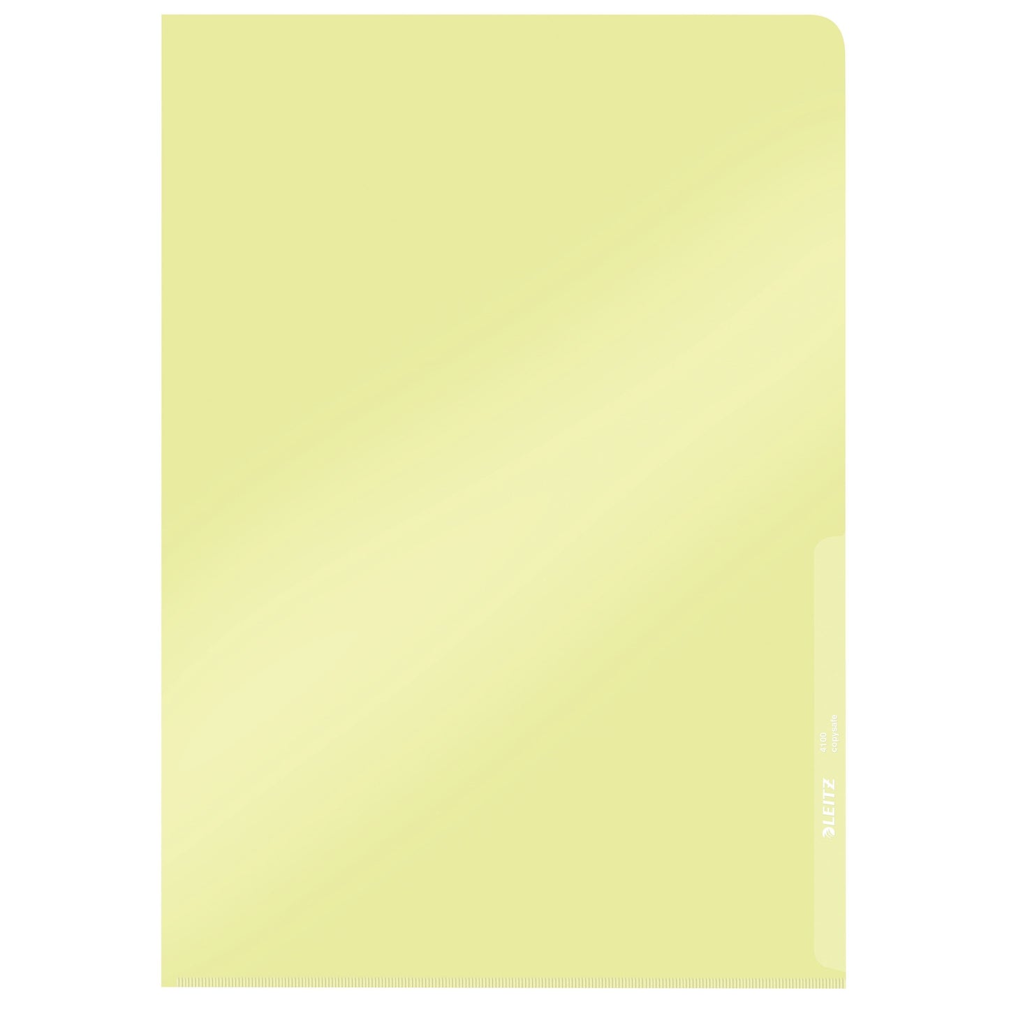 Leitz - Cartella ad inserti modello L copia sicura 0,15 mm PVC A4 giallo 100 pezzi