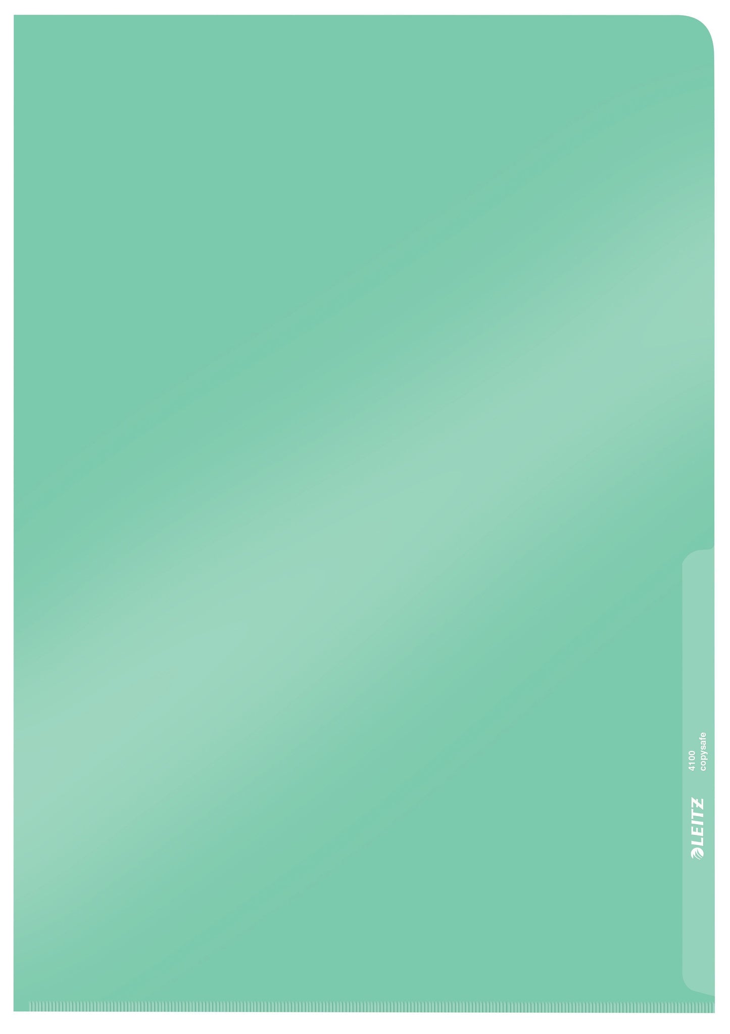 Leitz - Insert folder L-model copy safe 0.15mm PVC A4 green 100 pieces