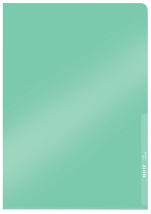 Leitz - Insert folder L-model copy safe 0.15mm PVC A4 green 100 pieces