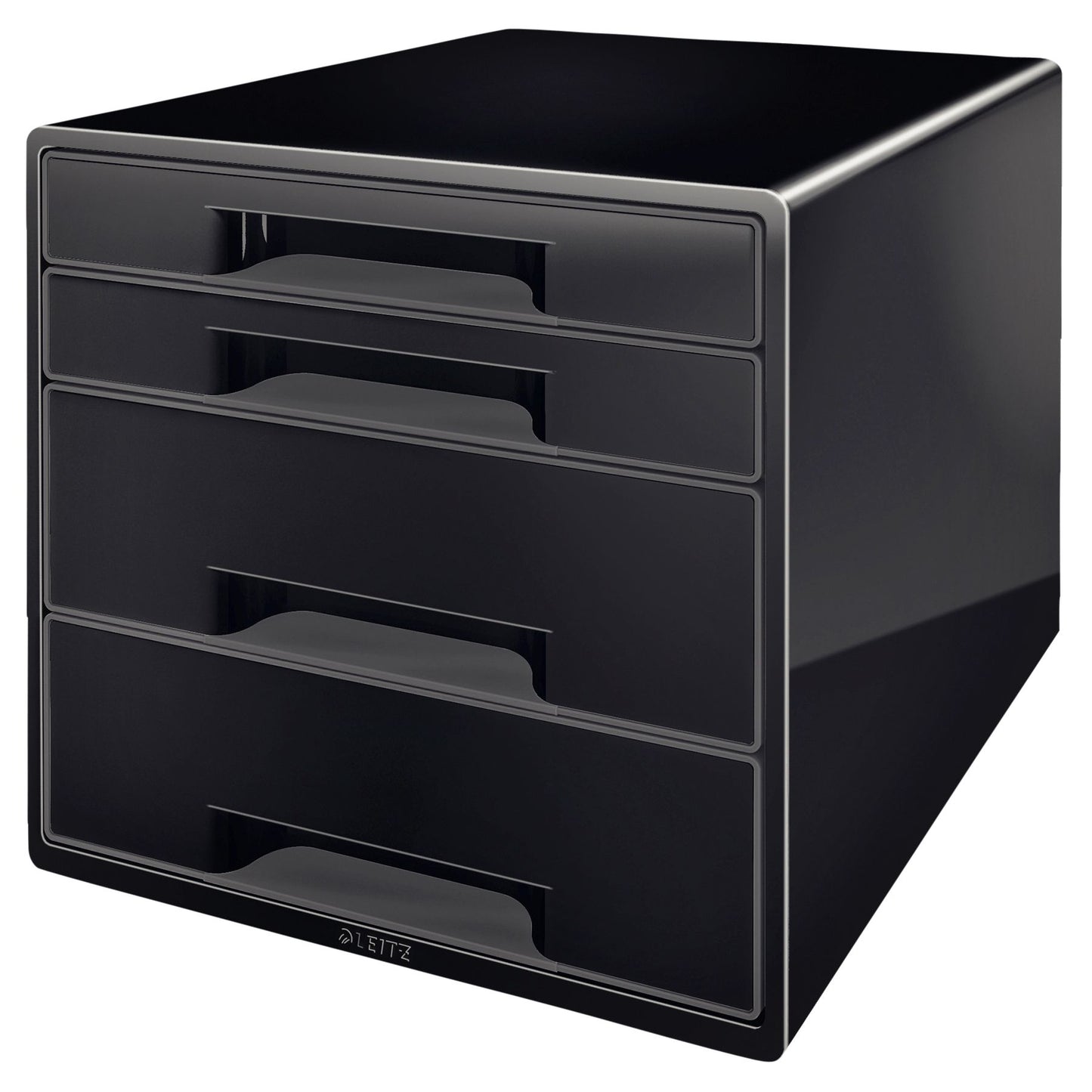 Leitz - Cassettiera WOW CUBE A4 maxi 4 cassetti nera