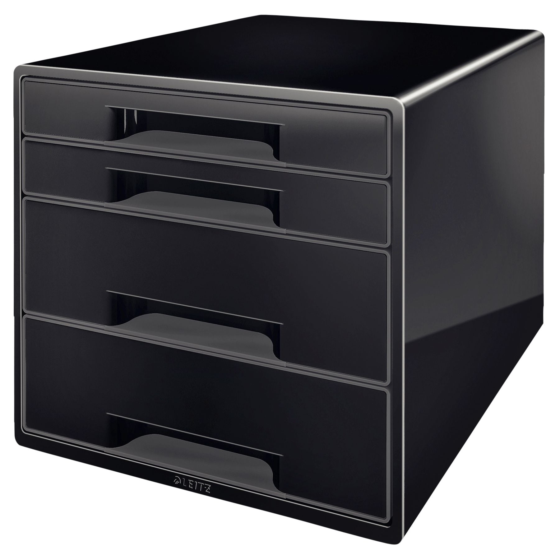 Leitz - Cassettiera WOW CUBE A4 maxi 4 cassetti nera