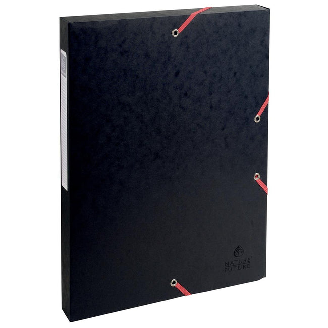 Exacompta - elastobox Exabox black, back of 2.5 cm