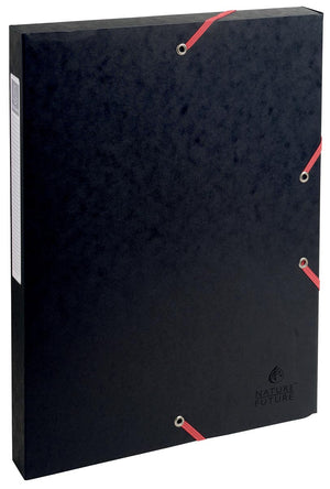 Exacompta - elastobox Exabox nero, retro di 2,5 cm