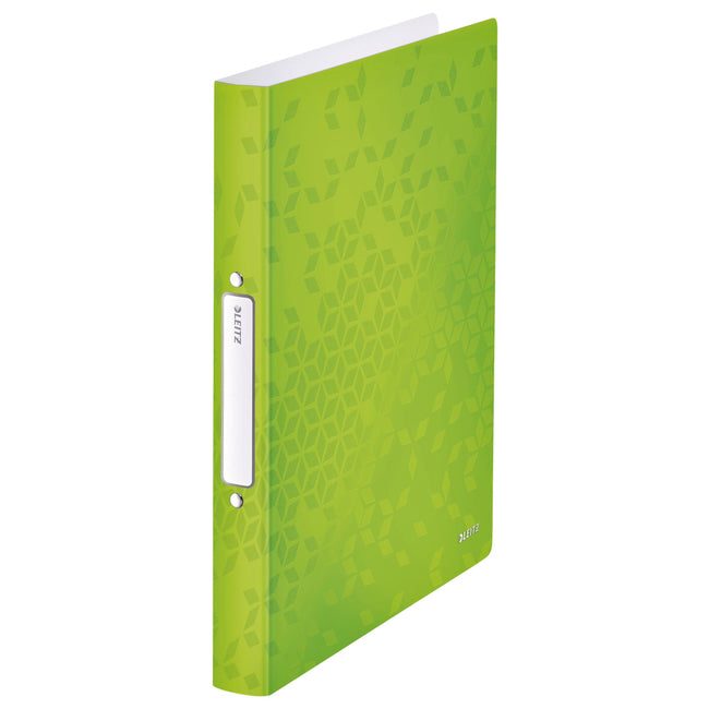 Leitz - Carpeta de anillas WOW A4 2 anillas Mecanismo tórico 25 mm PP verde