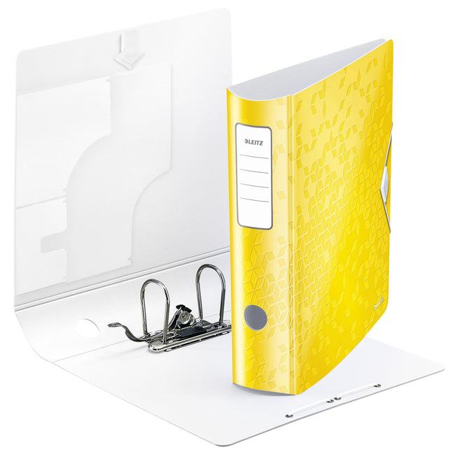 Leitz - Ordner WOW activo 180° 80mm PP A4 amarillo