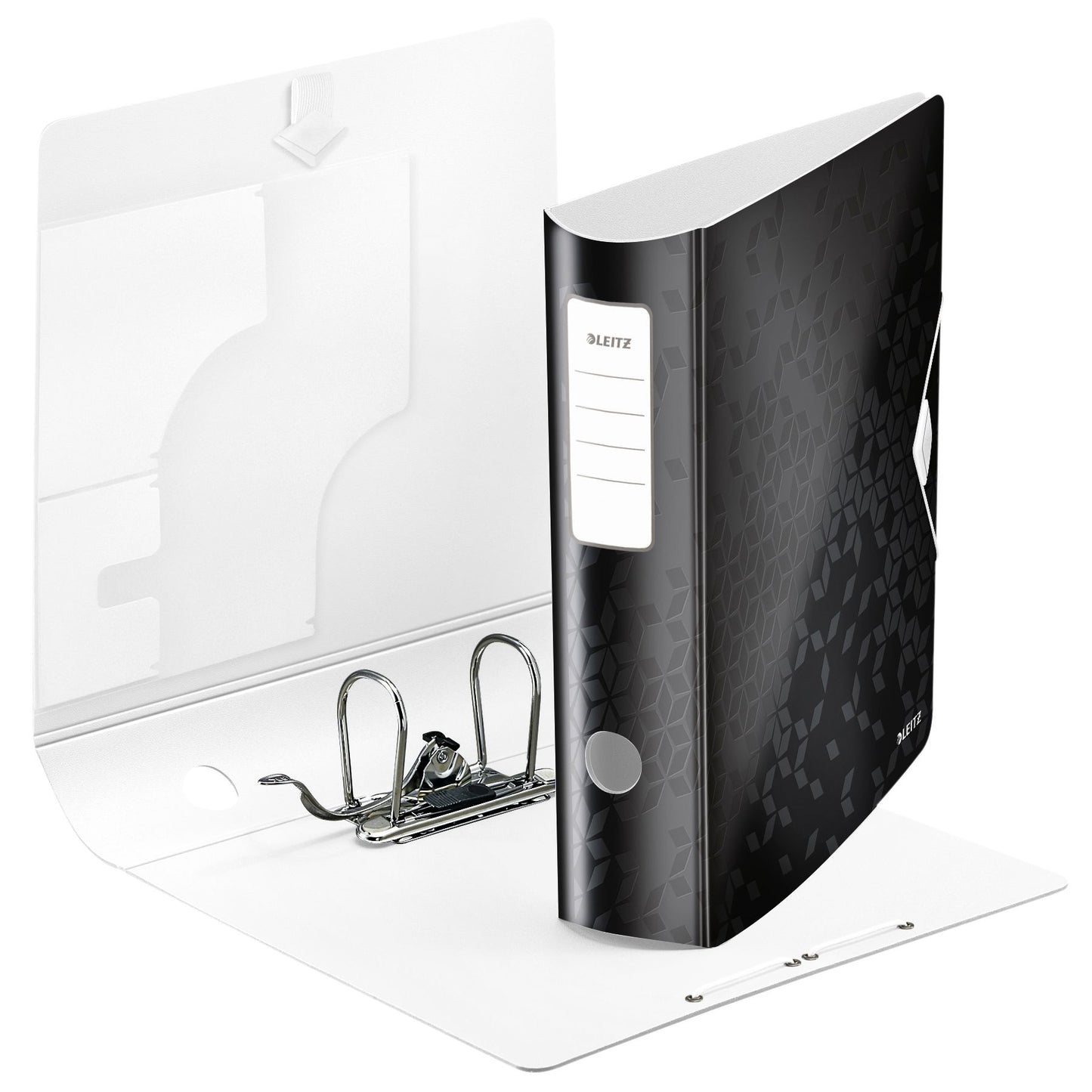 Leitz - Ordner WOW attivo 180° 80 mm PP A4 nero