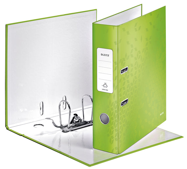 Leitz - Ordner Leitz Wow 180 ° Linumed 85mm A4 Green | 1 pièce | 10 morceaux