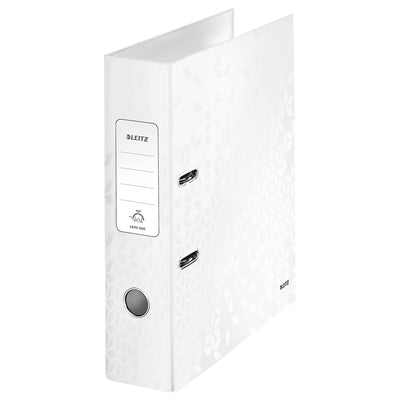 Leitz - Ordner Wow 180° laminato 80 mm A4 bianco | 10 pezzi