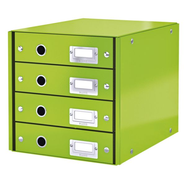 Leitz - Cajonera WOW Click Store 4 cajones verde