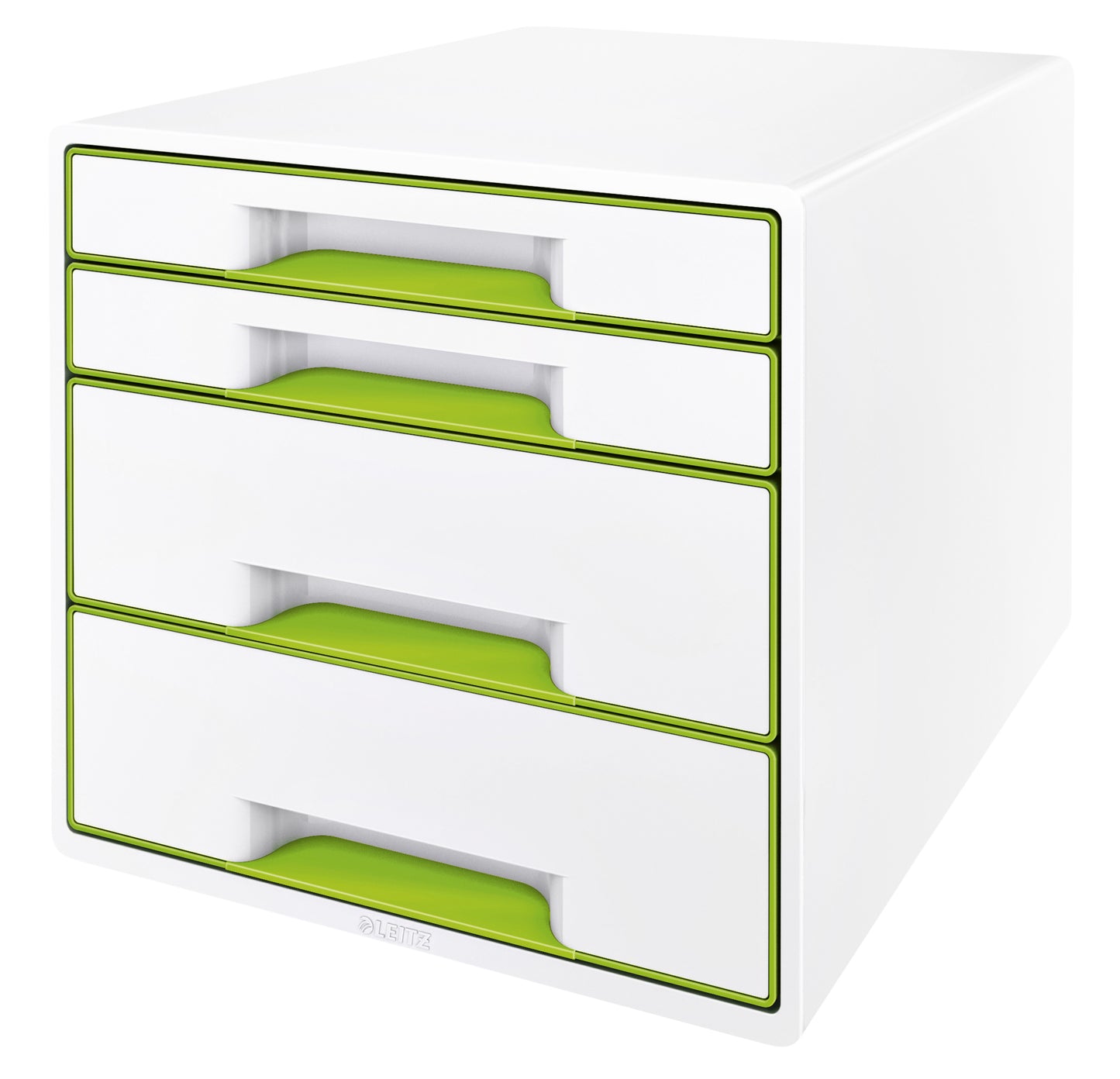 Leitz - Drawer unit WOW CUBE 4 drawers white/green