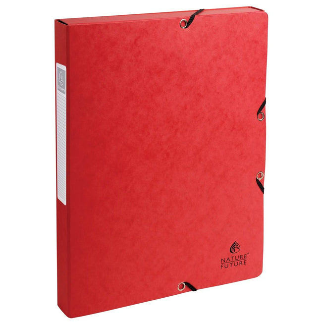 Exacompta - elastobox Exabox rosso, retro di 2,5 cm