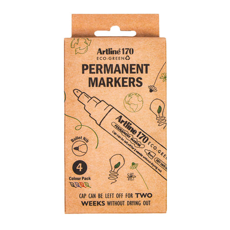 Artline -  Permanent marker  170 eco rond m ass 4st