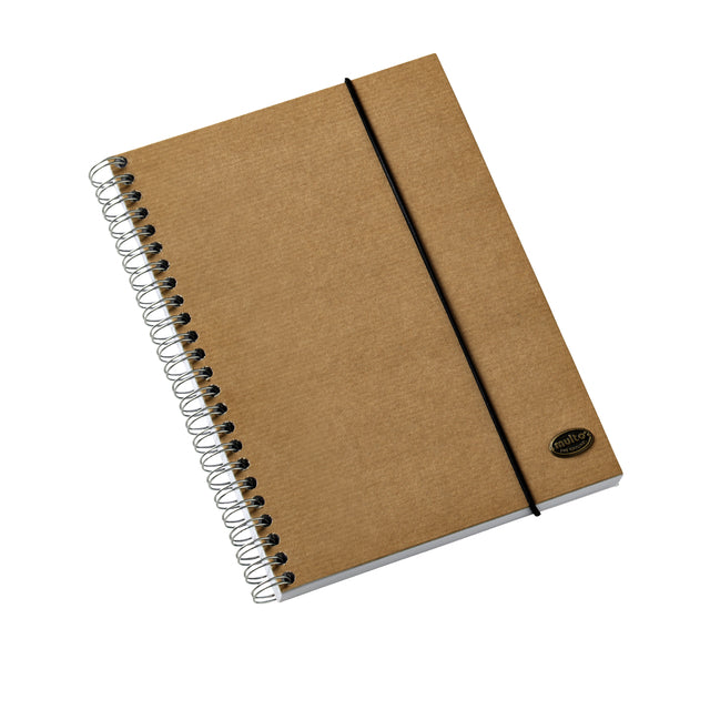 Multo - Notebook Multo Kraft Line A5 140blz Spiral Ln | Rétrécir un 2 morceau