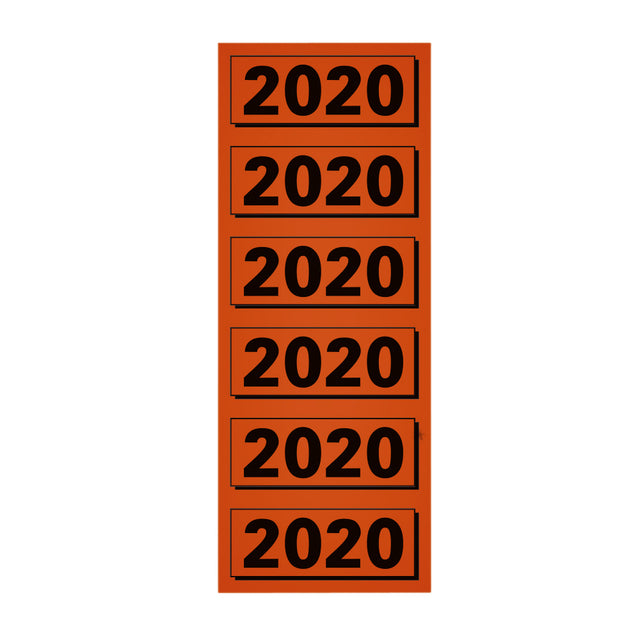 Elba - Rugetiket 2020 57x25mm rood