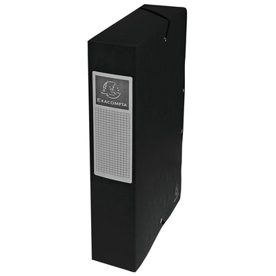 Exacompta -  elastobox Exabox zwart, rug van 6 cm