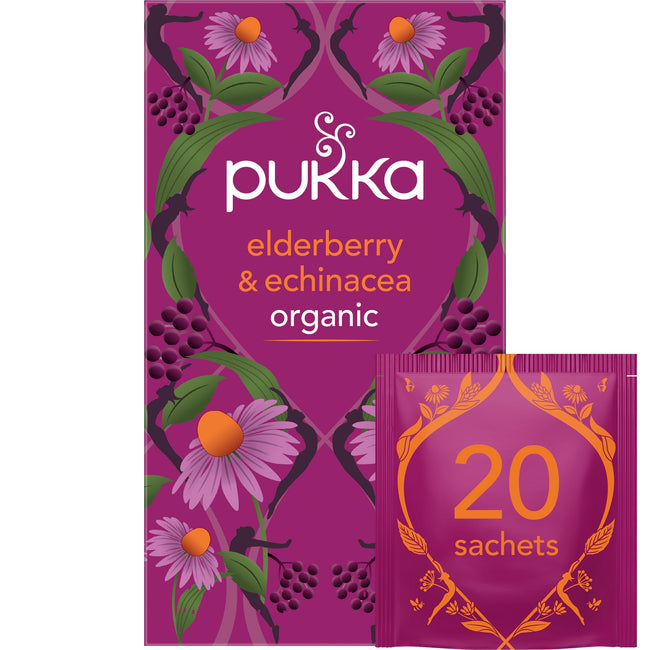 Pukka -  Thee elderberry en echinacea 20 zakjes