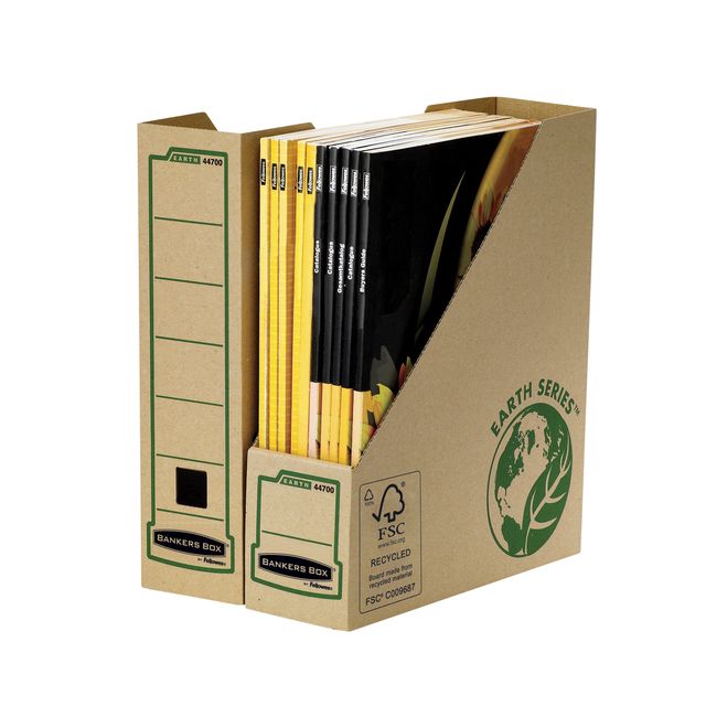 Bankers Box -  Tijdschriftcassette  earth a4 80mm br