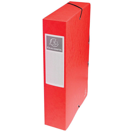 Exacompta - elastobox Exabox red, back of 6 cm