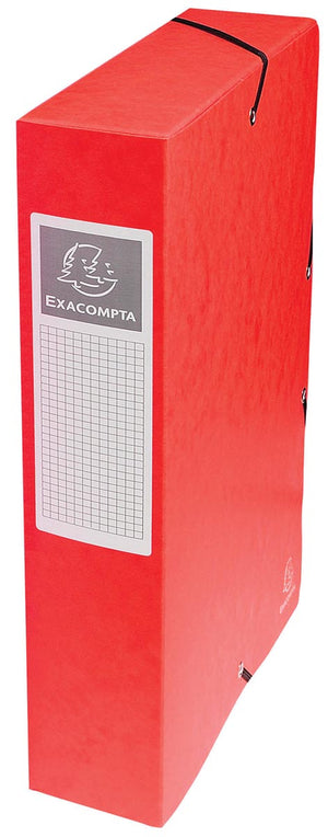 Exacompta -  elastobox Exabox rood, rug van 6 cm