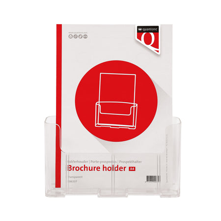 Quantore - Brochure holder A4 transparent