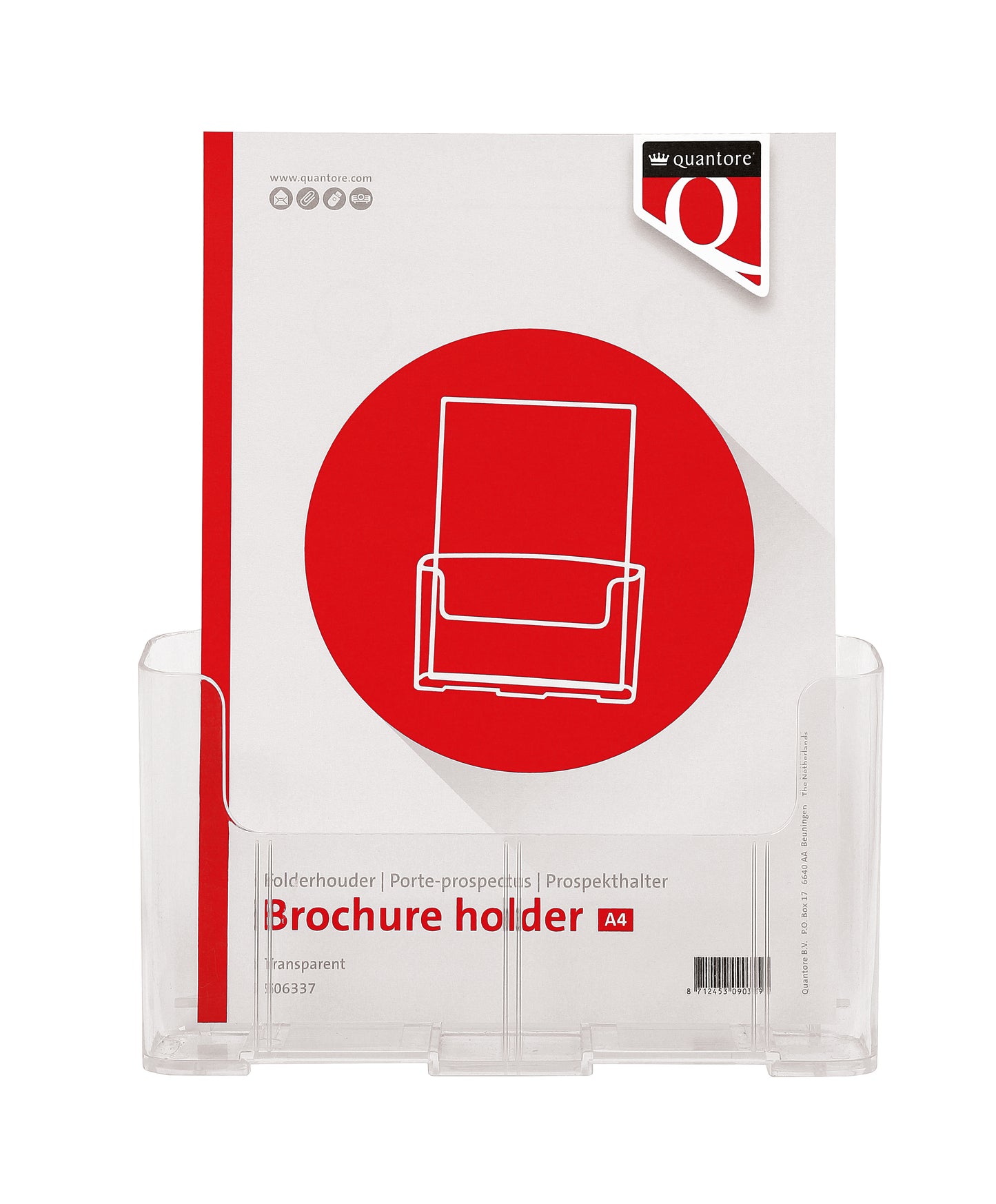 Quantore - Prospekthalter A4 transparent