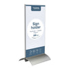 Europel - Card holder pel T-standard 1/3 A4 portrait acrylic / aluminum